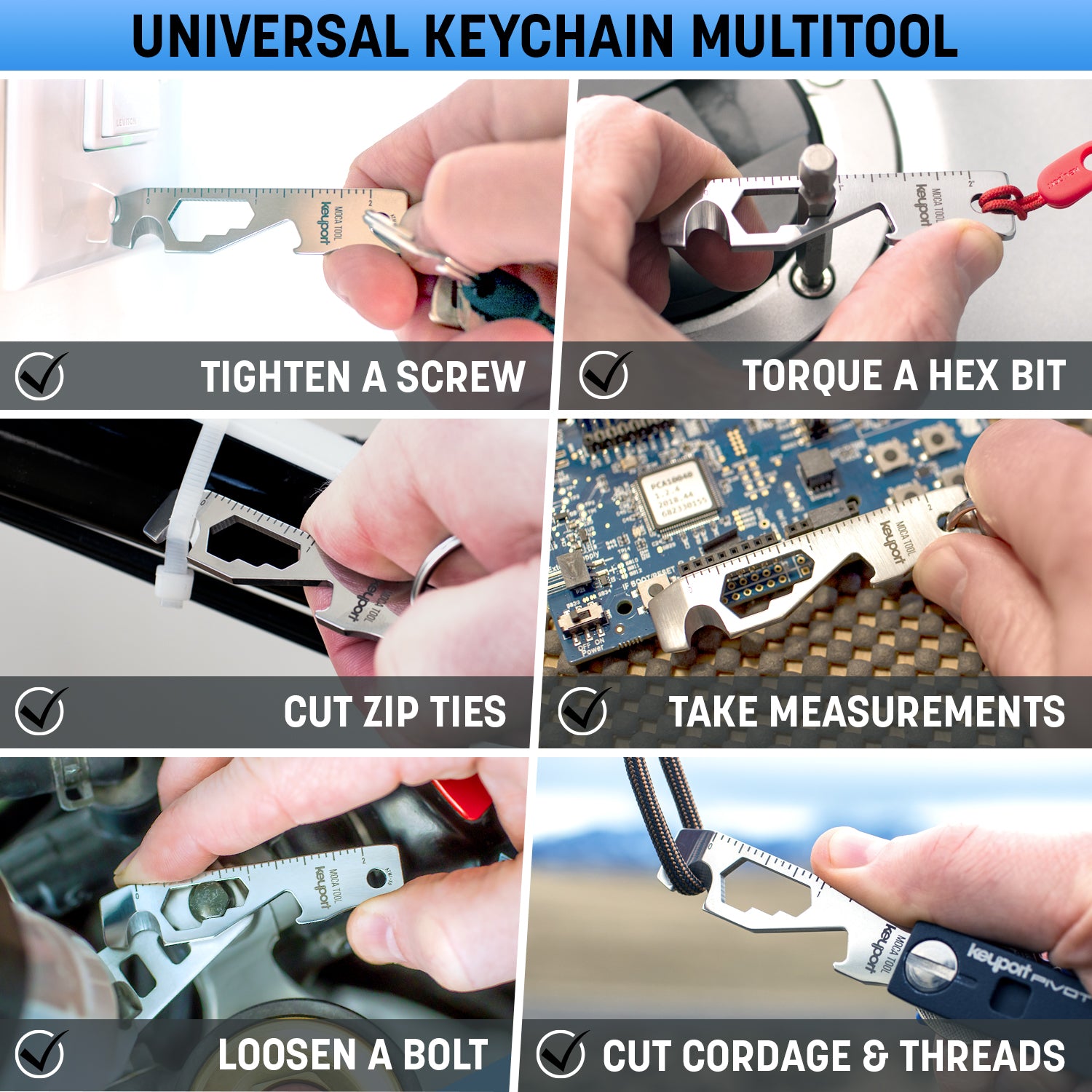 The Keyport MOCA 10-in-1 pocket tool is the ultimate universal keychain multitool