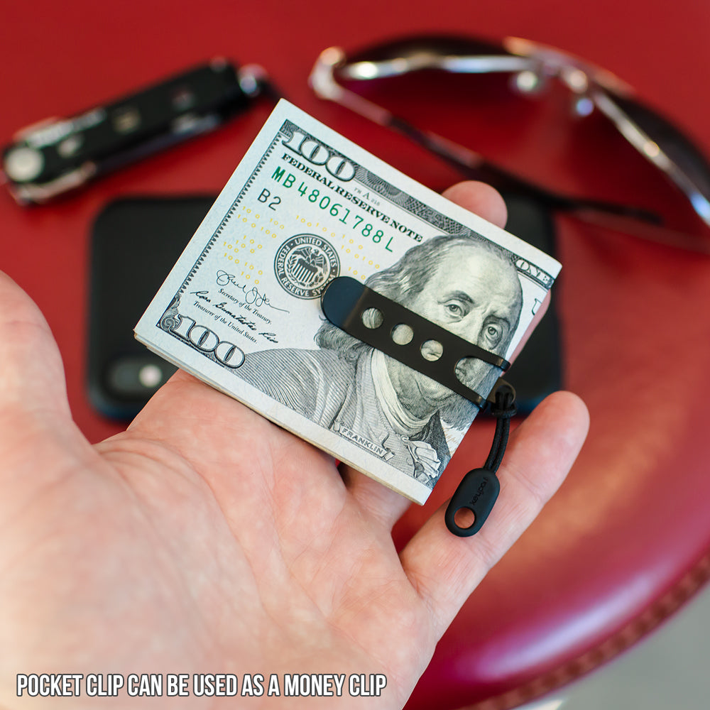 Use your Anywhere Pocket Clip as money clip.