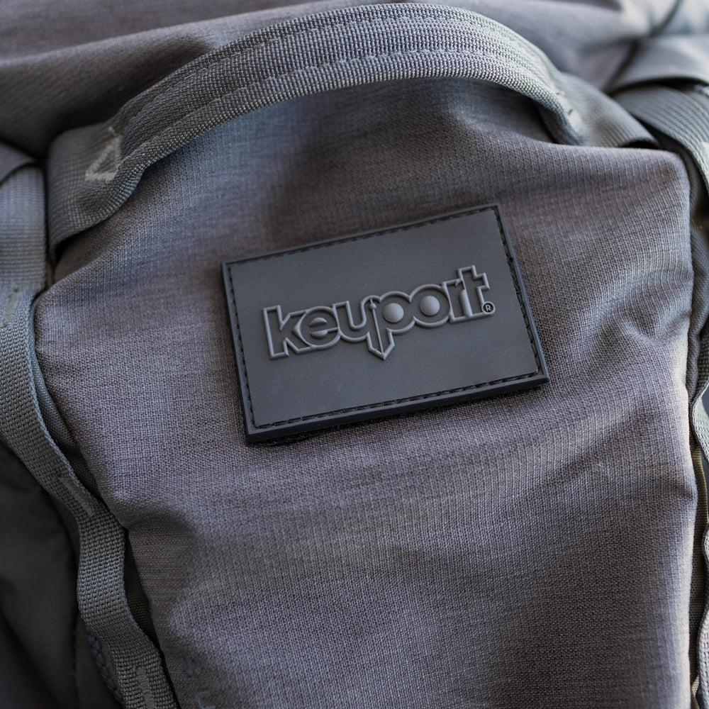 Dark Grey on Black Keyport Morale Patch