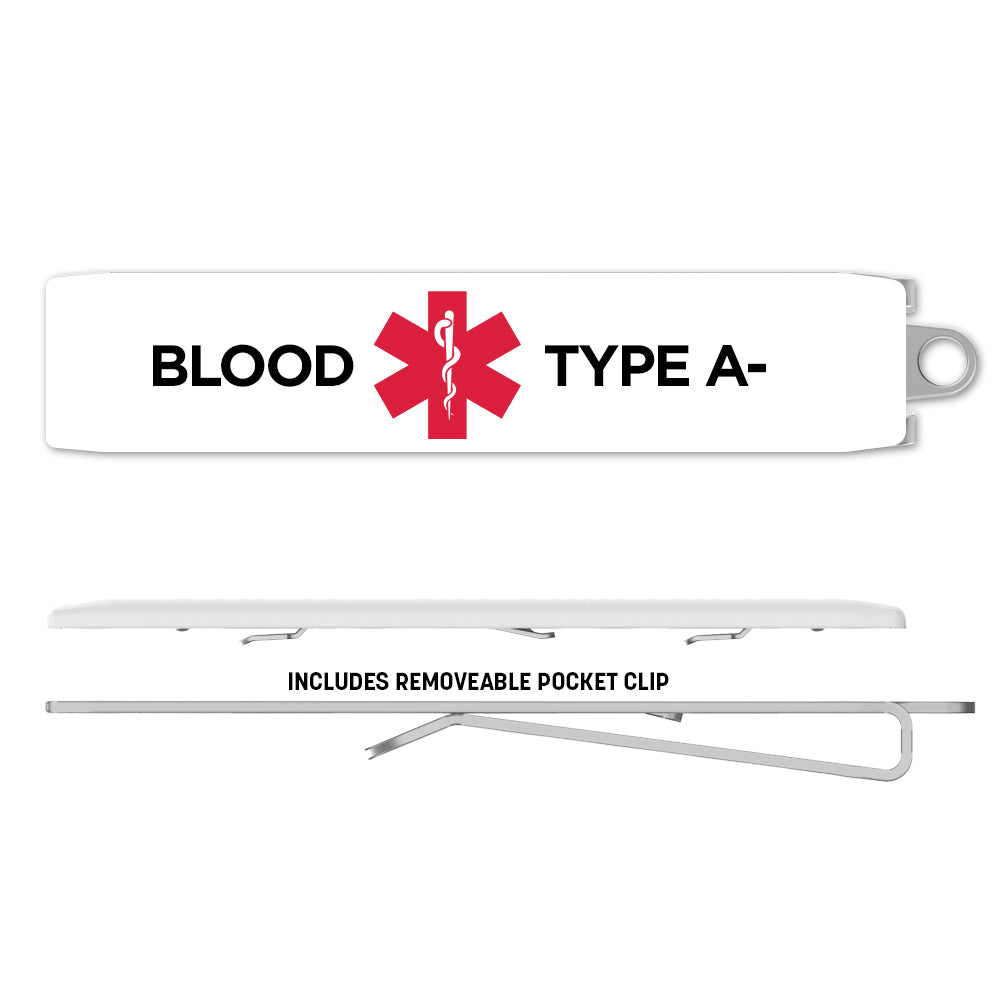 Medical Alert Clip - Blood Type