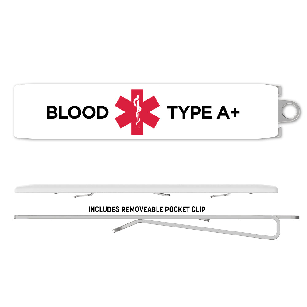 Medical Alert Clip - Blood Type