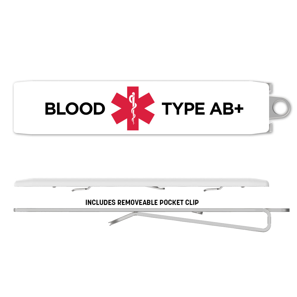 Medical Alert Clip - Blood Type