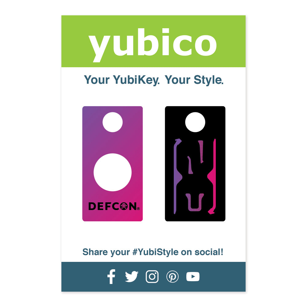 Limited Edition Keyport designed DEF CON YubiStyle Yubikey cover