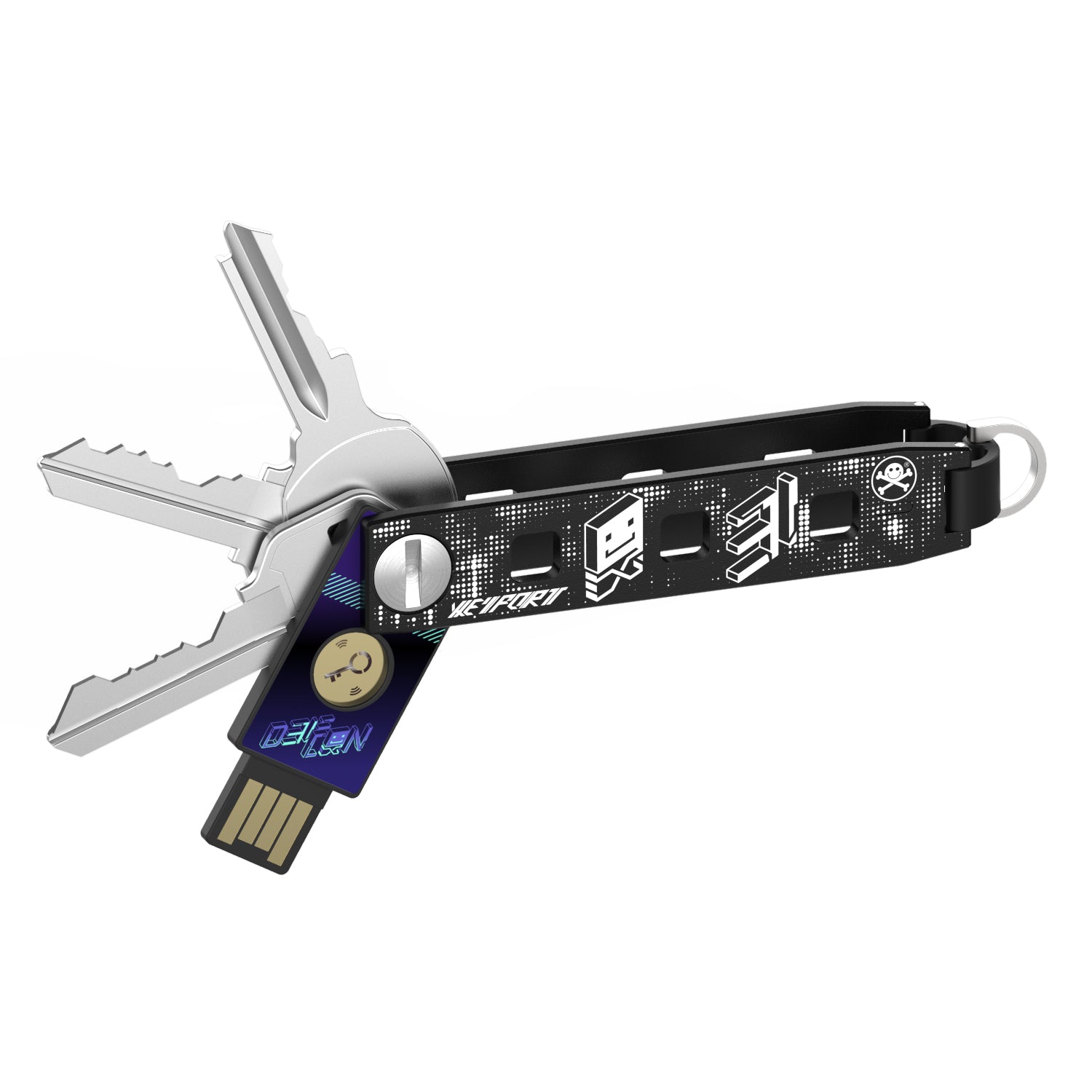 Limited Edition DEF CON 31 Keyport Pivot 2.0 with DEFCON 31 YubiStyle skinned YubiKey 