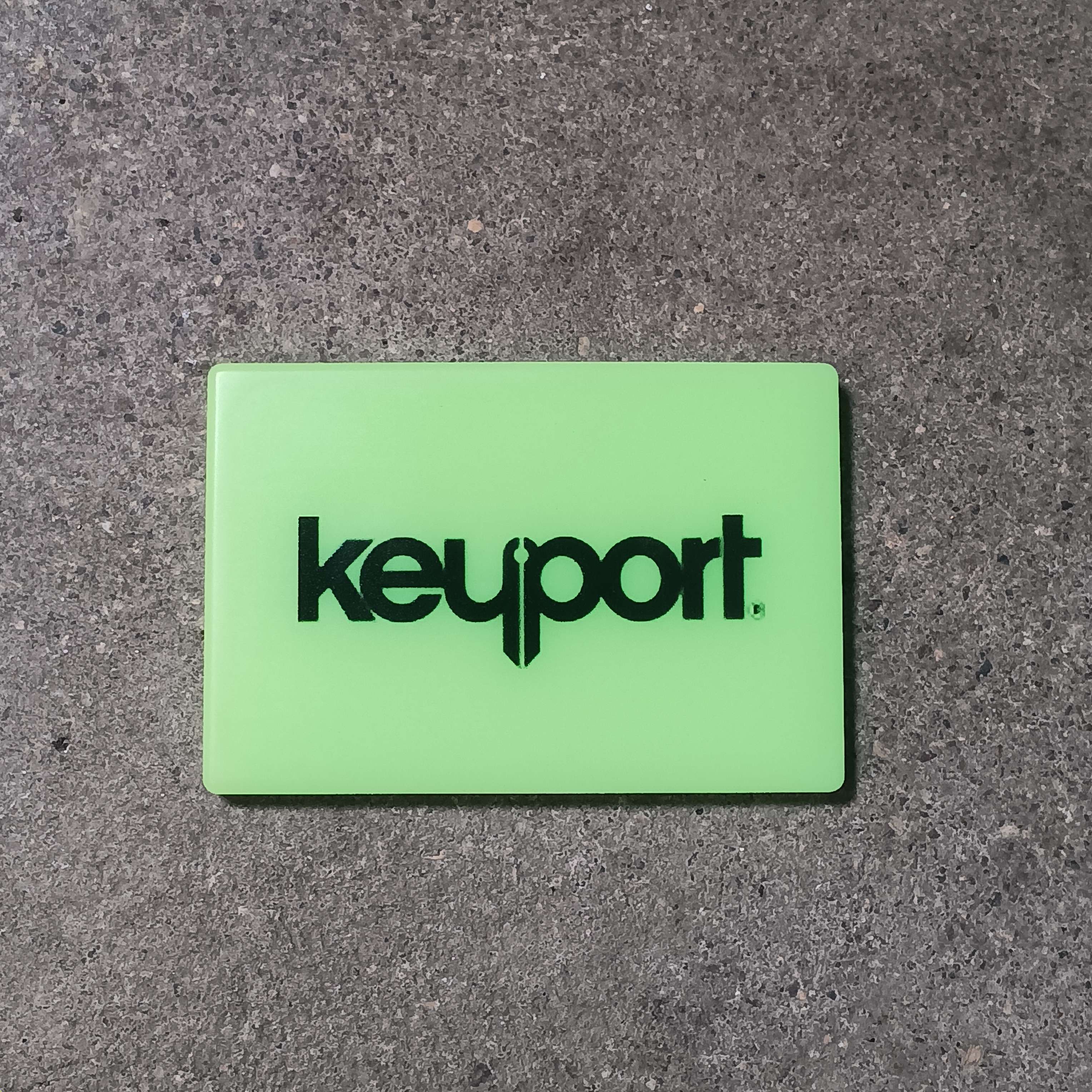 Green Keyport Embrite Glow Patch Inside