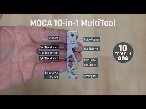 The Keyport MOCA 10-in-1 Multitool is an ideal  everyday carry key organizer keychain accessory