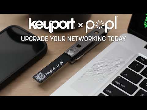 The Popl x Keyport Digital ME Key NFC digital business card is the only business card you need