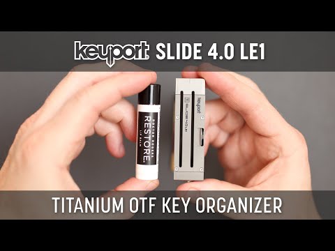 Modular titanium Keyport Slide 4.0 LE1 premium key organizer is the ultimate Ti EDC tool