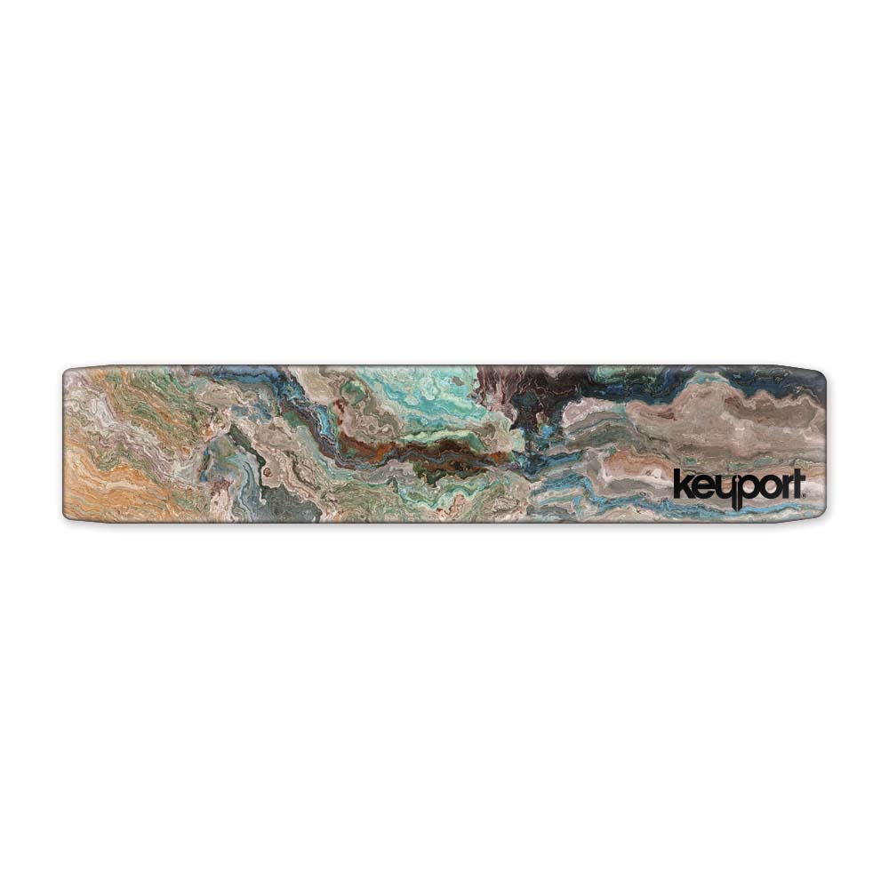 Keyport Faceplate with a blue and gray marble pattern