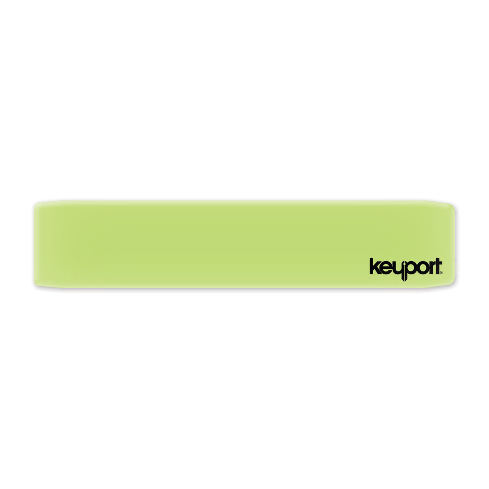 Keyport faceplate that glows in the dark on a white background