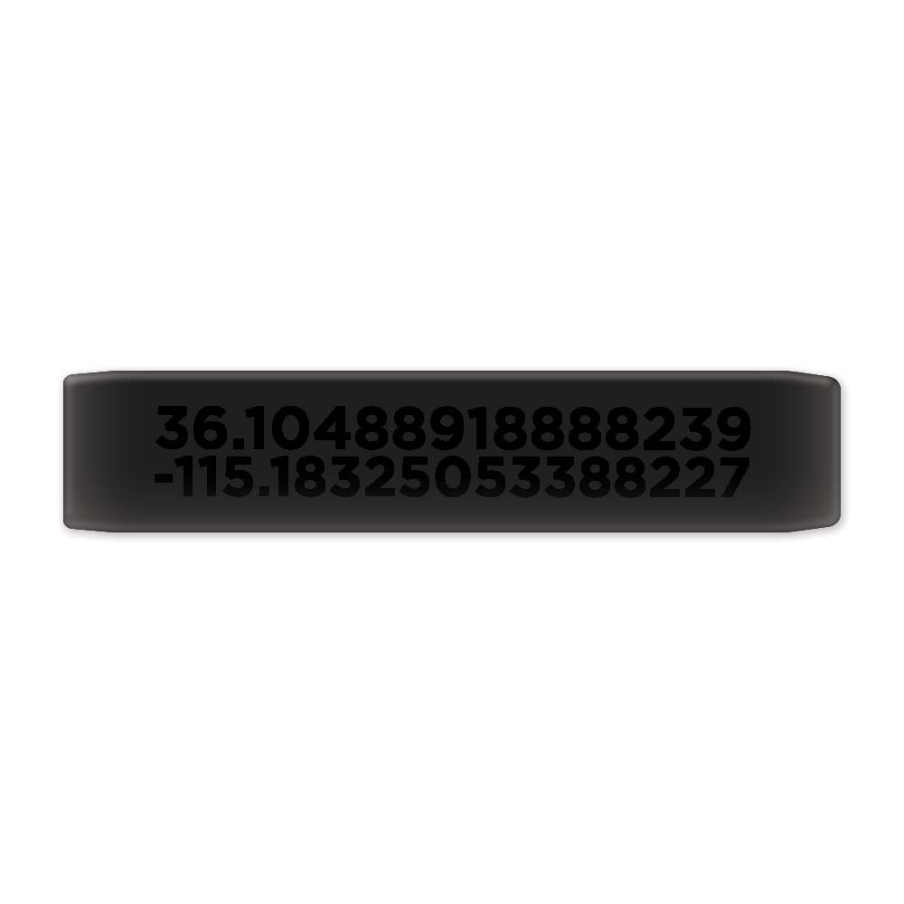 Keyport Faceplate with GPS latitude and longitude coordinates design