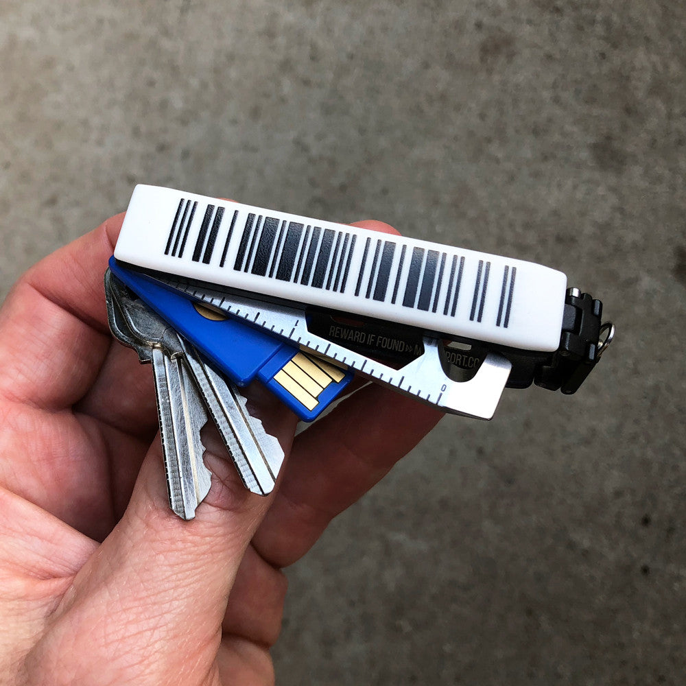 Keyport Faceplate with black and white barcode design