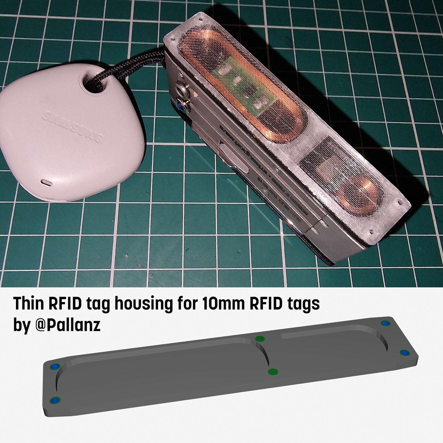 Custom RFID Module by maker @Pallanz for Keyport's modular everyday carry system