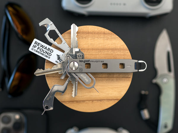 Premium Titanium Keyport Pivot 2.0 modular key organizer multi-tool