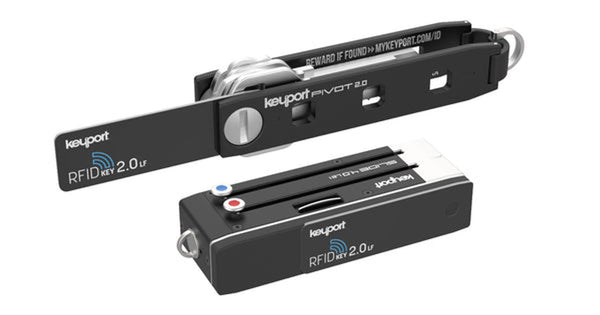 Keyport RFID Key 2.0 fits securely in a Keyport Pivot or in an RFID Holder Module that fits securely on a Keyport Slide