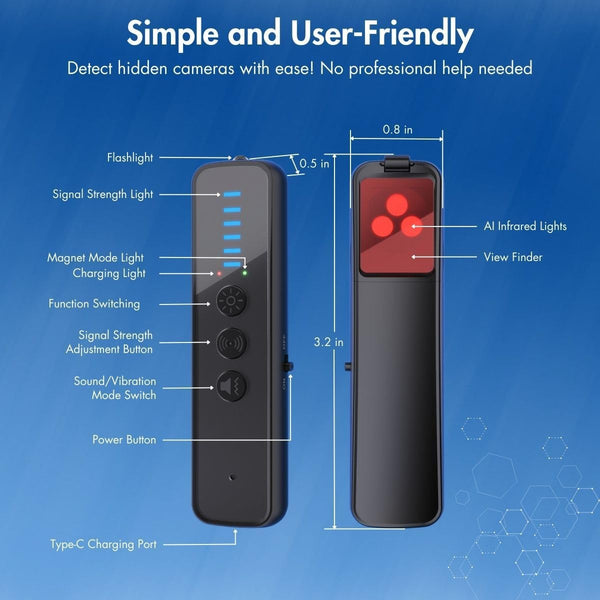 LEYOSOV Hidden Camera Detector 2024 8th Gen