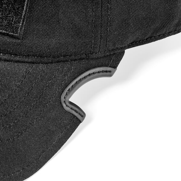 Notch Classic Adjustable Black Ponytail Operator Cap