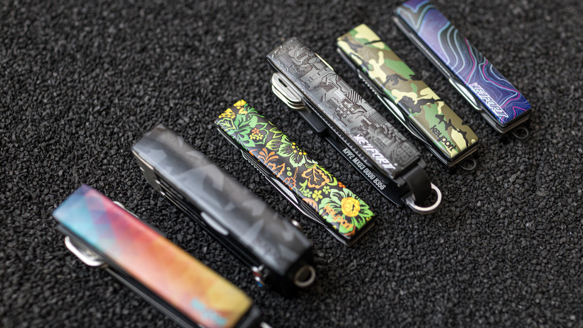 Keyport offers a wide range of Faceplates for its key organizers and modular multi-tools